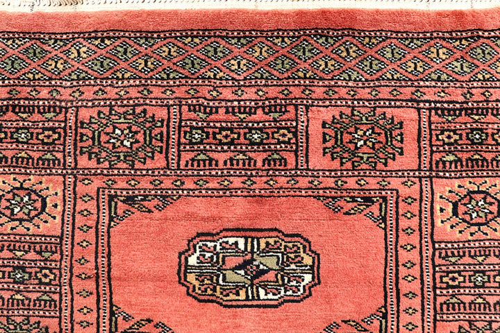 Salmon Bokhara 2' 7 x 14' 1 - No. 60101 - ALRUG Rug Store