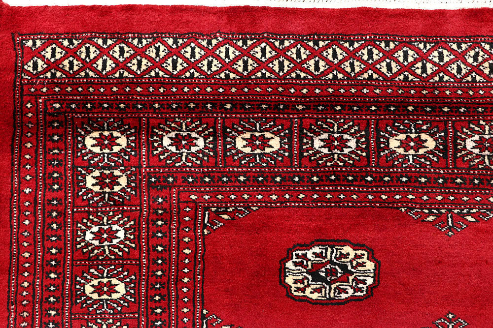 Crimson Bokhara 6' 1 x 9' 3 - No. 60103 - ALRUG Rug Store