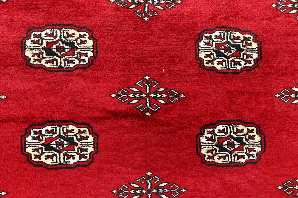 Crimson Bokhara 6' 1 x 9' 3 - No. 60103 - ALRUG Rug Store