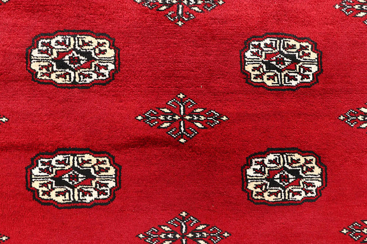 Crimson Bokhara 6' 1 x 9' 3 - No. 60103 - ALRUG Rug Store