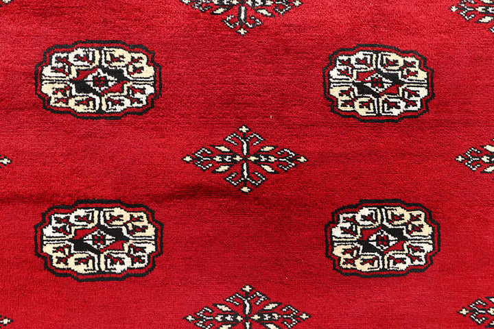 Crimson Bokhara 6'  1" x 9'  3" - No. QA88043