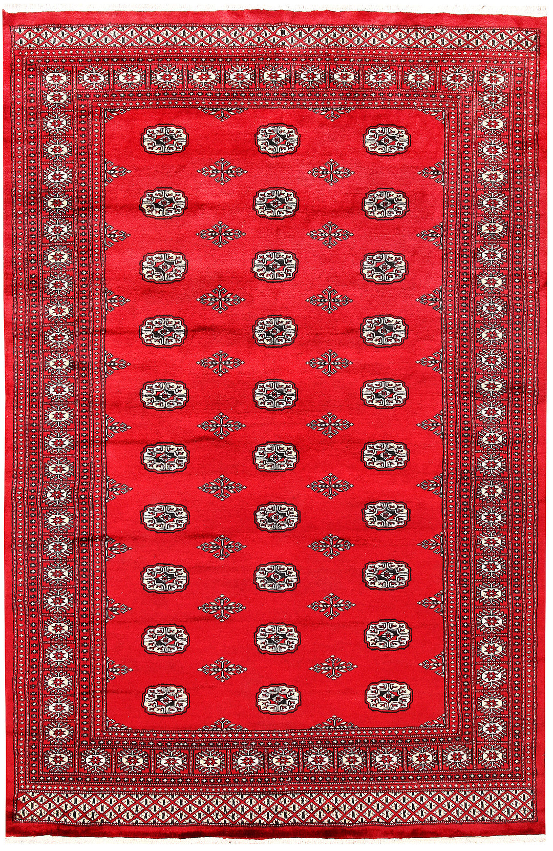 Crimson Bokhara 6' 1 x 9' 3 - No. 60103 - ALRUG Rug Store