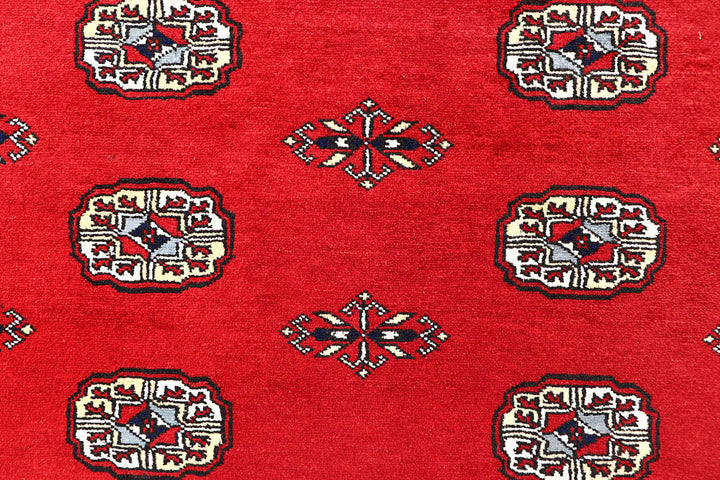 Red Bokhara 6' 3 x 9' 2 - No. 60105 - ALRUG Rug Store