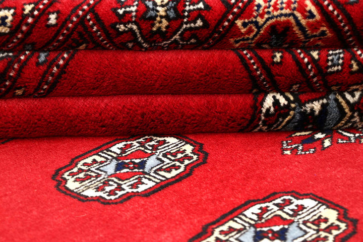 Red Bokhara 6' 3 x 9' 2 - No. 60105 - ALRUG Rug Store