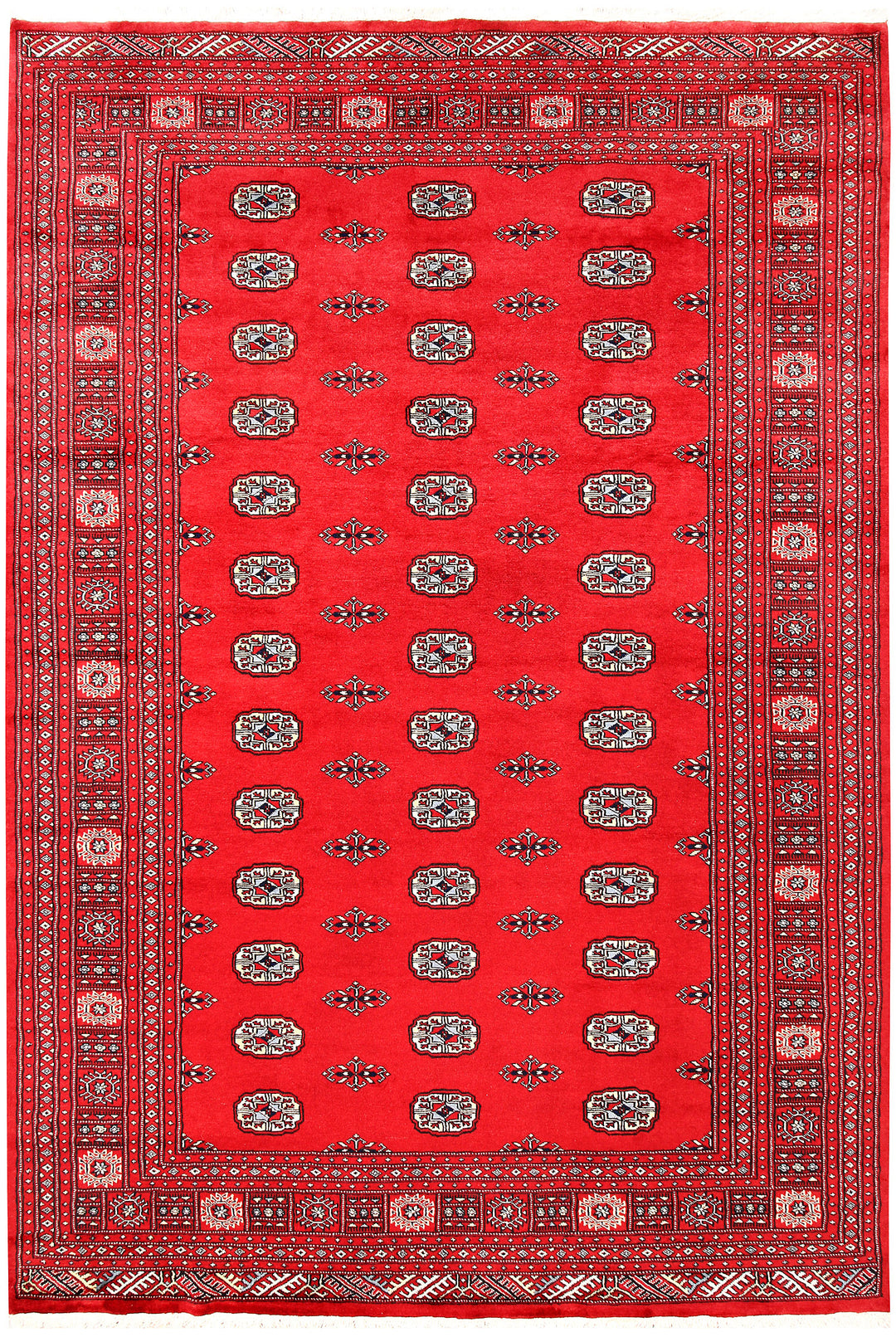 Red Bokhara 6' 3 x 9' 2 - No. 60105 - ALRUG Rug Store