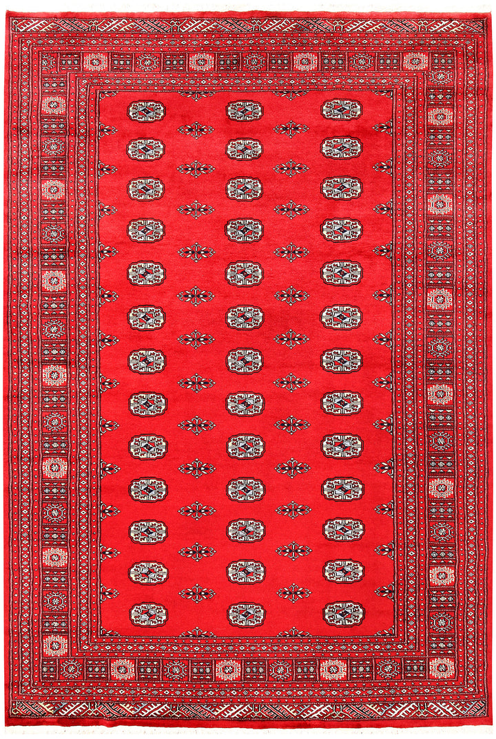 Red Bokhara 6' 3 x 9' 2 - No. 60105 - ALRUG Rug Store