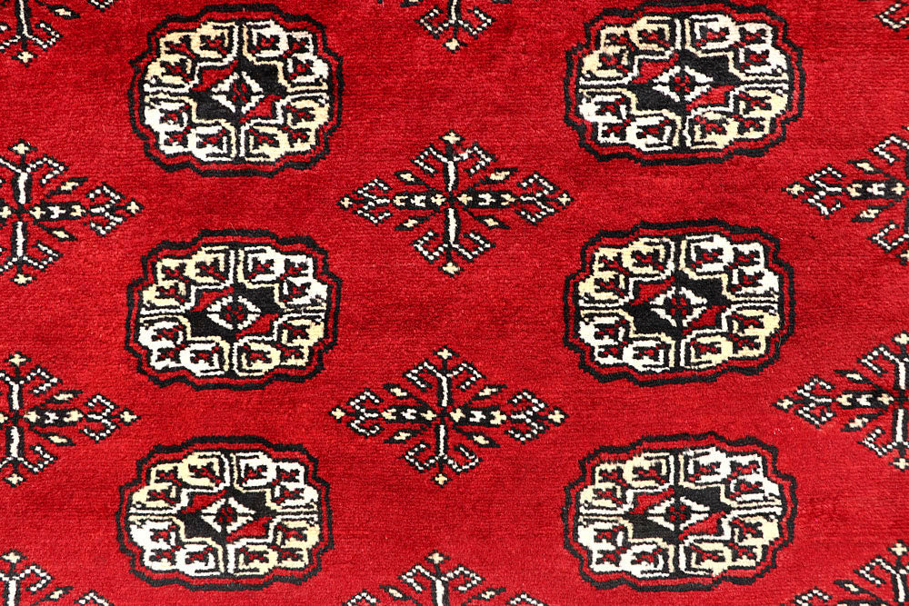 Red Bokhara 6' 2 x 8' 10 - No. 60107 - ALRUG Rug Store