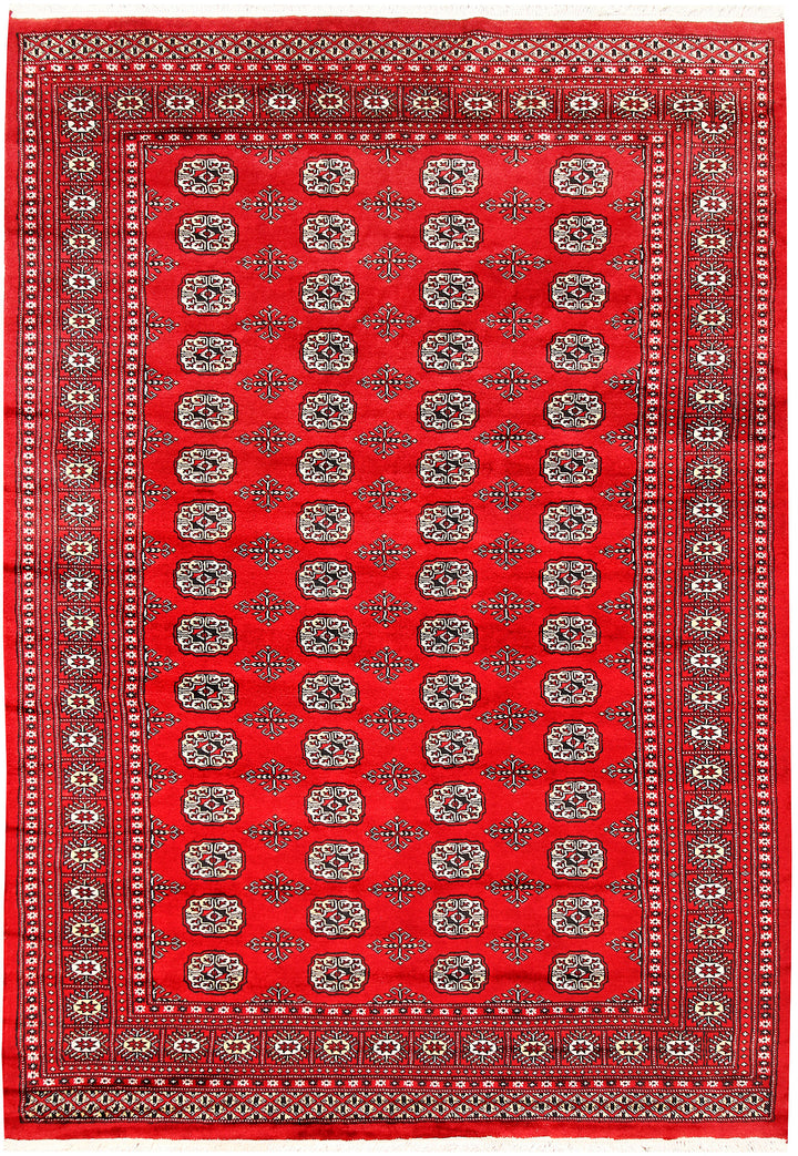 Red Bokhara 6' 2 x 8' 10 - No. 60107 - ALRUG Rug Store