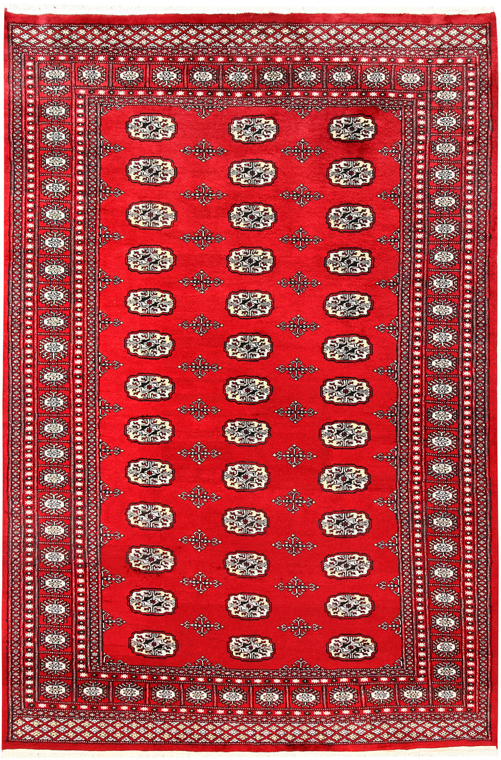 Red Bokhara 5' 11 x 8' 10 - No. 60112 - ALRUG Rug Store