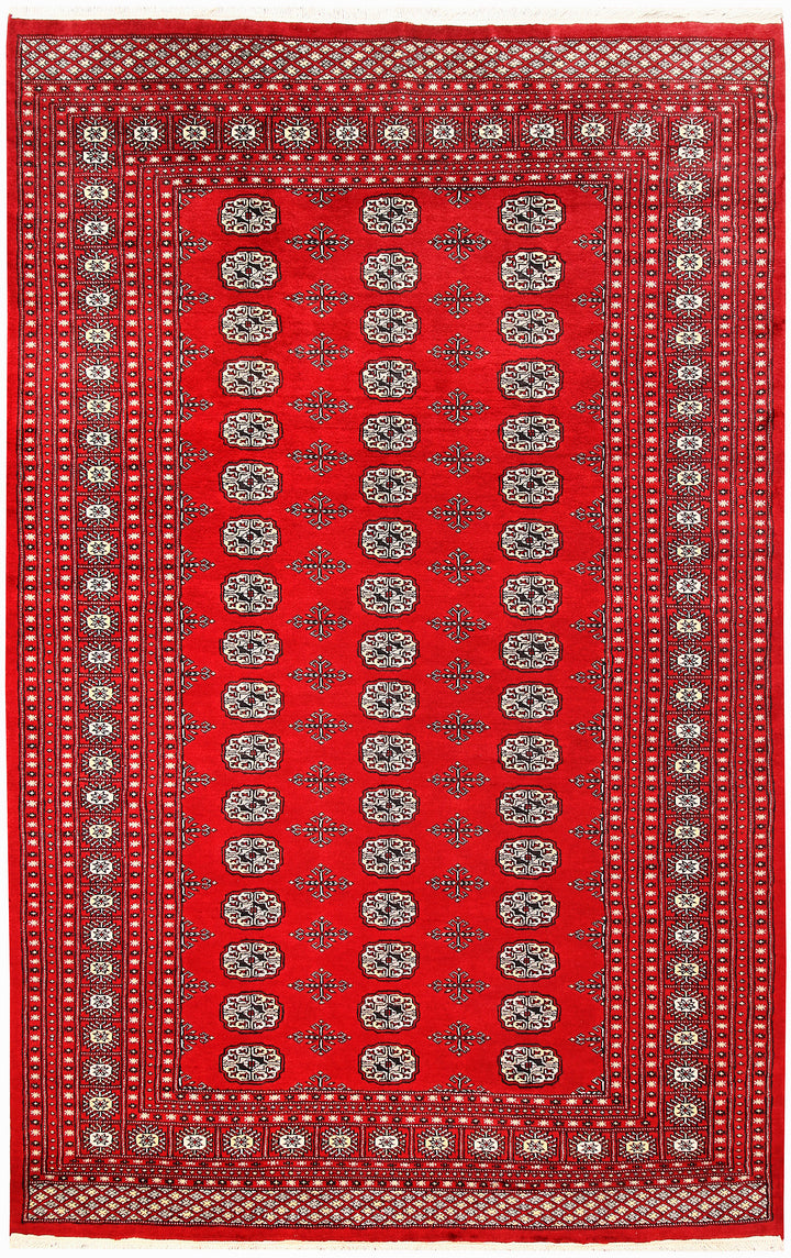 Red Bokhara 6'  1" x 9'  6" - No. QA78188