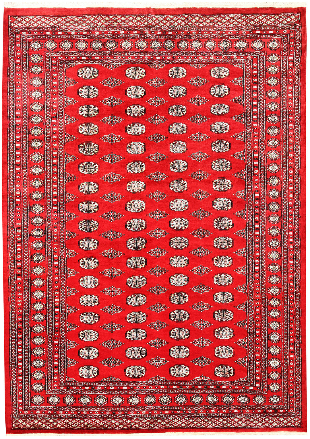 Red Bokhara 6' 7 x 9' 1 - No. 60115 - ALRUG Rug Store