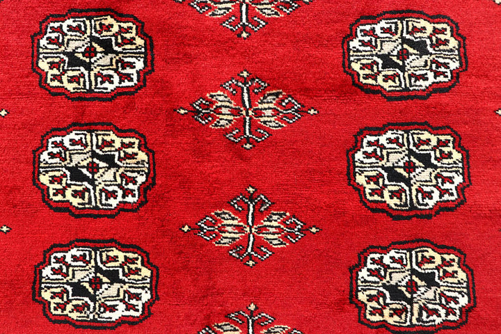 Red Bokhara 6' 3 x 8' 10 - No. 60117 - ALRUG Rug Store