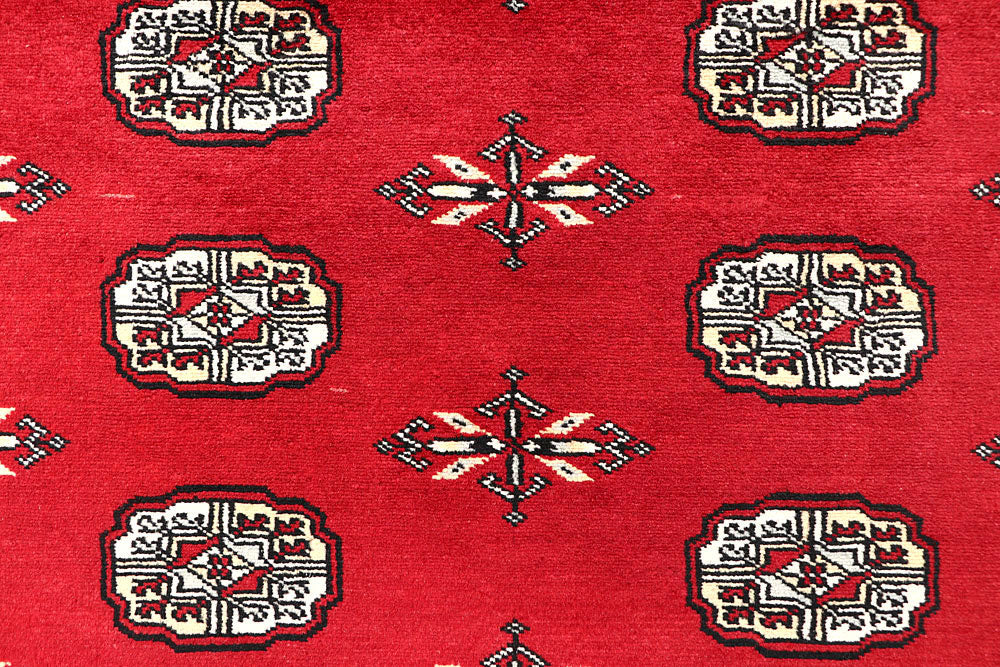 Red Bokhara 5' 11 x 9' 1 - No. 60118 - ALRUG Rug Store