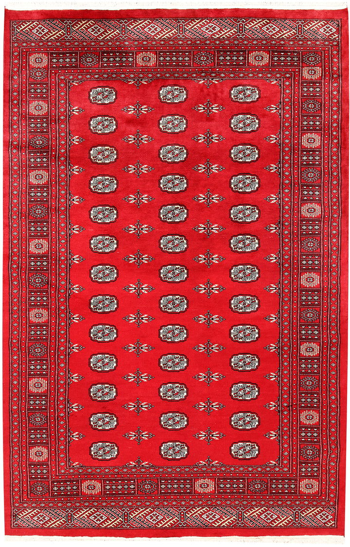 Red Bokhara 5' 11 x 9' 1 - No. 60118 - ALRUG Rug Store