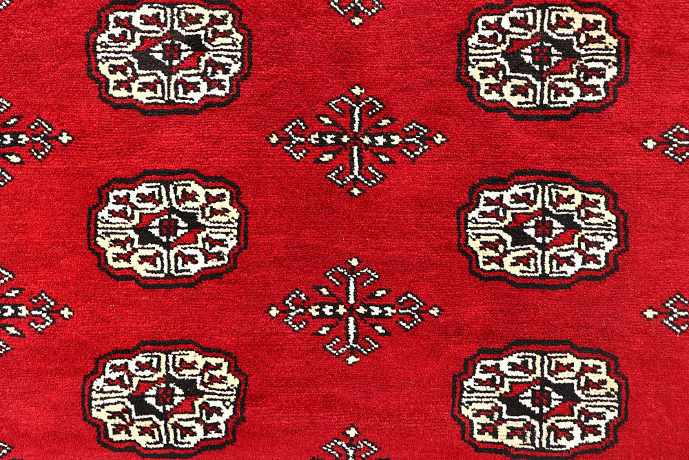 Red Bokhara 6' 1 x 8' 10 - No. 60121 - ALRUG Rug Store