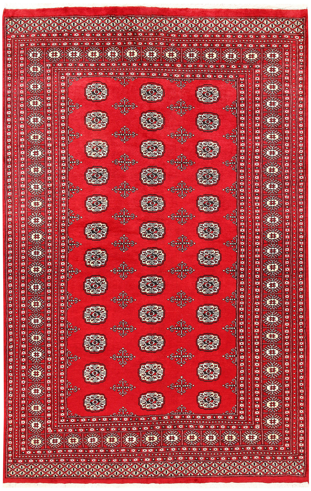 Red Bokhara 6' 1 x 8' 10 - No. 60121 - ALRUG Rug Store