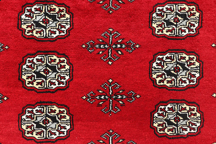 Red Bokhara 6' 1 x 8' 11 - No. 60123 - ALRUG Rug Store