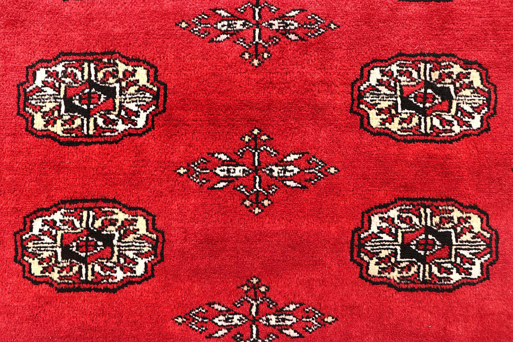 Crimson Bokhara 6' 1 x 9' 1 - No. 60125 - ALRUG Rug Store