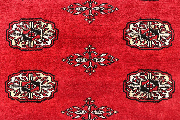 Crimson Bokhara 6'  1" x 9'  1" - No. QA26803