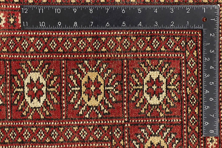 Crimson Bokhara 6'  1" x 9'  1" - No. QA26803