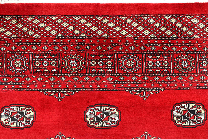 Red Bokhara 6' 2 x 9' 8 - No. 60126 - ALRUG Rug Store