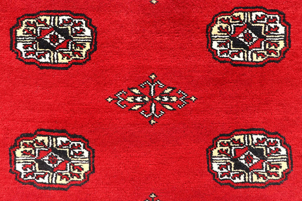 Red Bokhara 6' 2 x 9' 8 - No. 60126 - ALRUG Rug Store