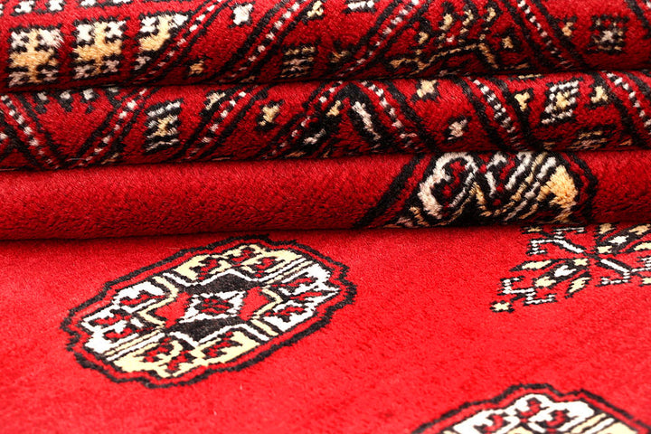 Red Bokhara 6' 2 x 9' 8 - No. 60126 - ALRUG Rug Store