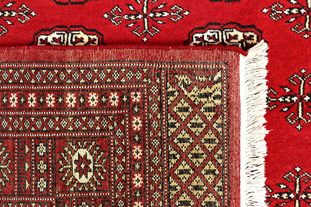 Red Bokhara 6' 9 x 8' 10 - No. 60127 - ALRUG Rug Store