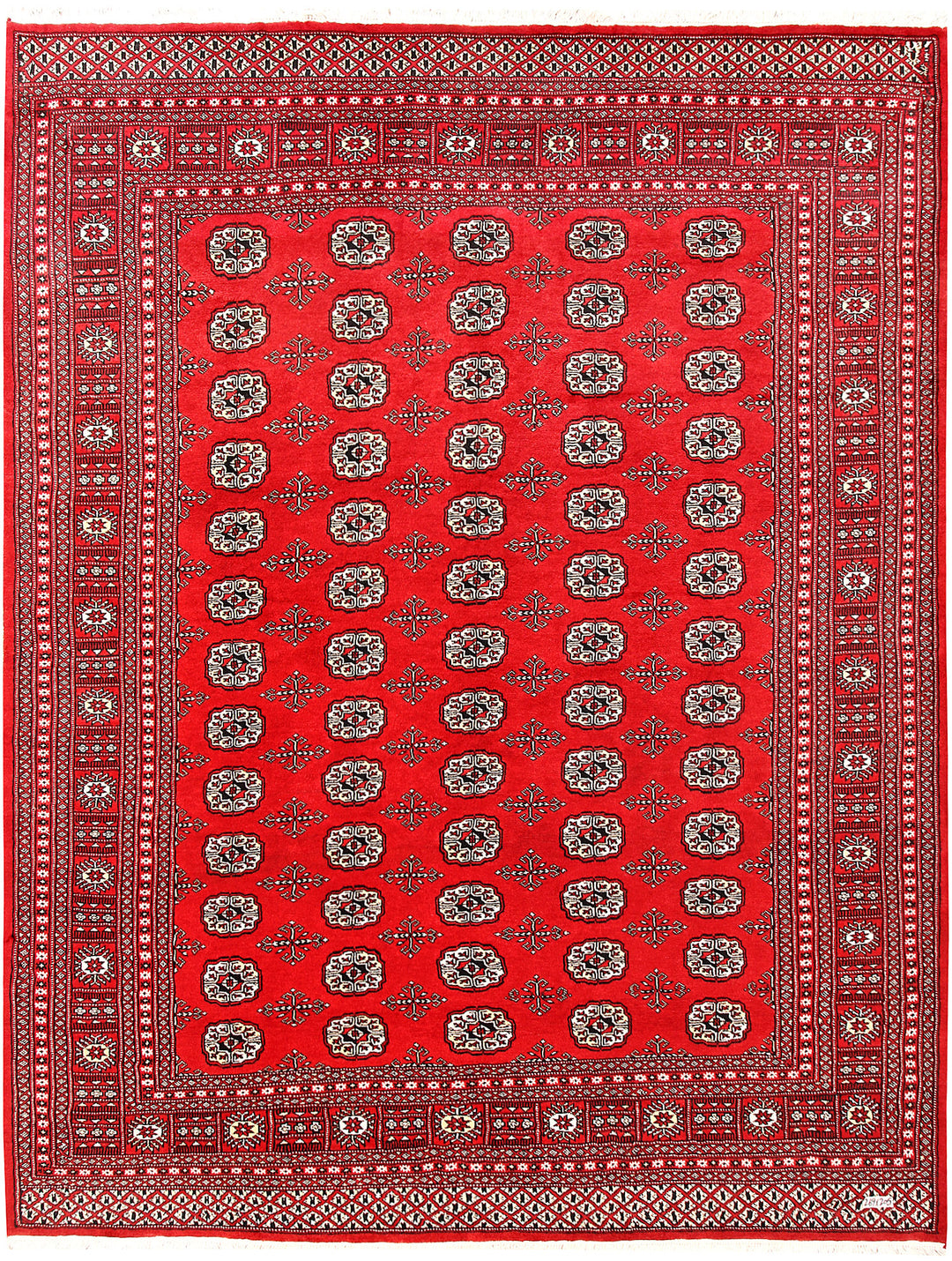 Red Bokhara 6' 9 x 8' 10 - No. 60127 - ALRUG Rug Store
