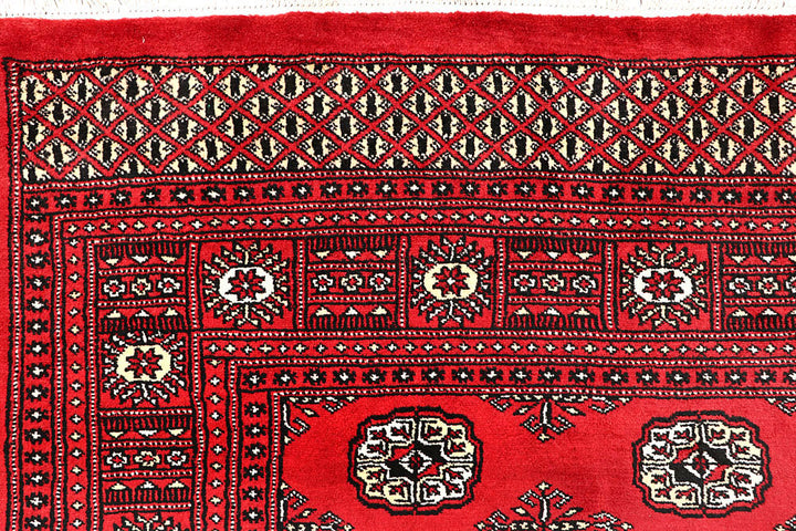 Red Bokhara 5' 11 x 9' 1 - No. 60128 - ALRUG Rug Store