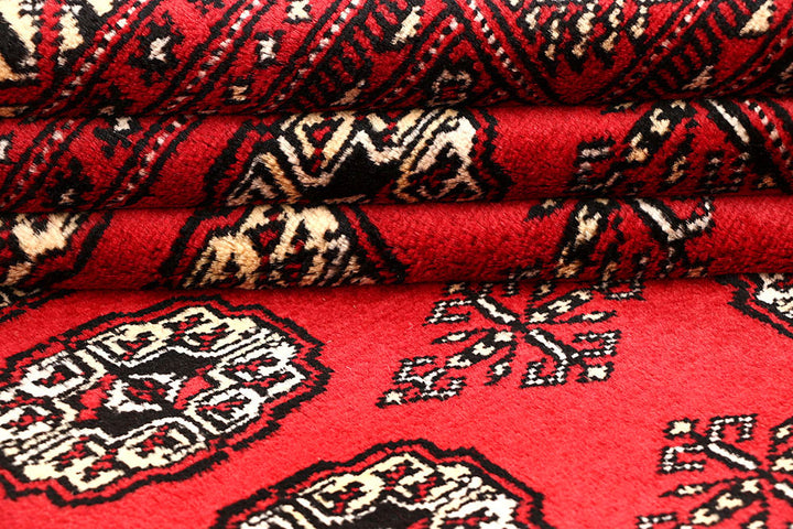 Red Bokhara 5' 11 x 9' 1 - No. 60128 - ALRUG Rug Store