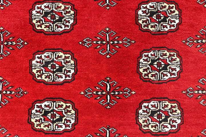Red Bokhara 6' x 8' 10 - No. 60129 - ALRUG Rug Store