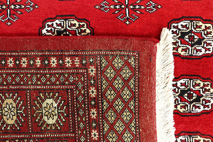 Red Bokhara 6' x 8' 10 - No. 60129 - ALRUG Rug Store