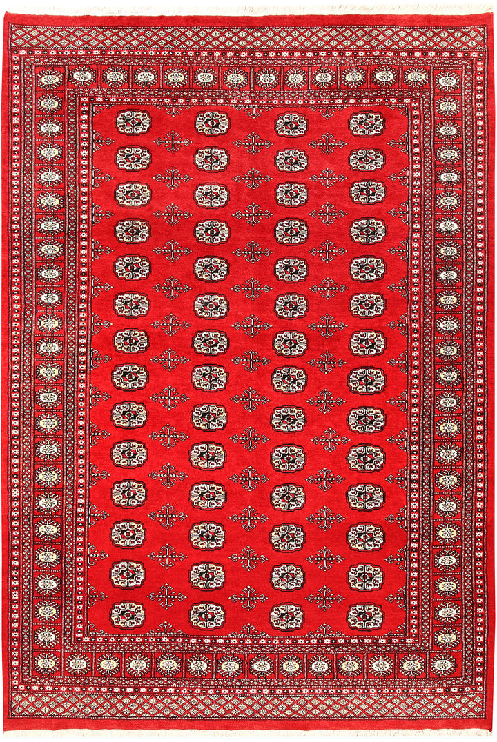 Red Bokhara 6' x 8' 10 - No. 60129 - ALRUG Rug Store