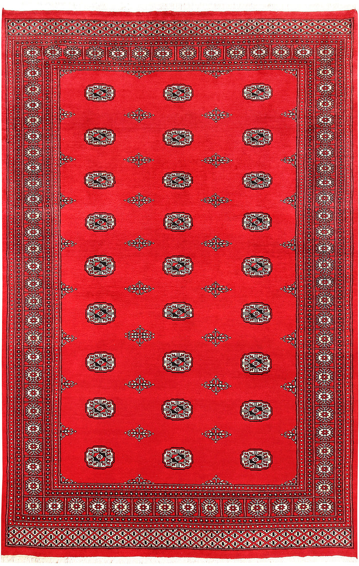 Red Bokhara 5' 11 x 9' 1 - No. 60132 - ALRUG Rug Store