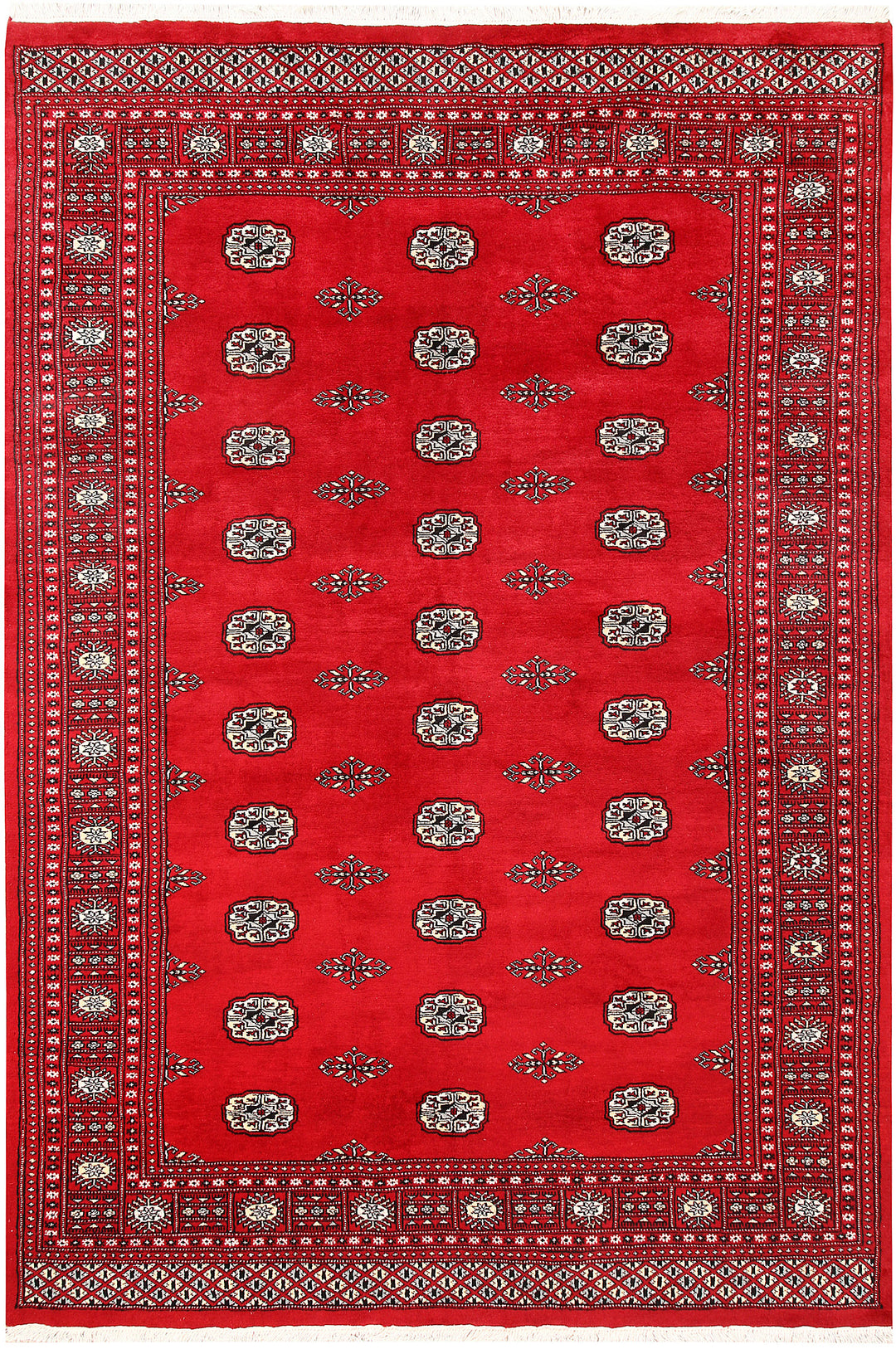 Red Bokhara 6' 1 x 9' 1 - No. 60136 - ALRUG Rug Store