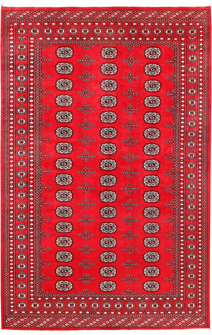 Red Bokhara 6' 1 x 9' 6 - No. 60137 - ALRUG Rug Store