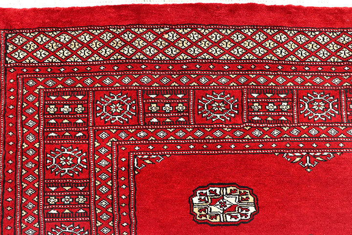 Red Bokhara 6' 3 x 9' 2 - No. 60138 - ALRUG Rug Store