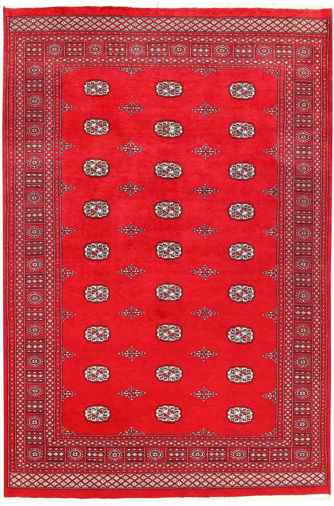 Red Bokhara 6' 3 x 9' 2 - No. 60138 - ALRUG Rug Store