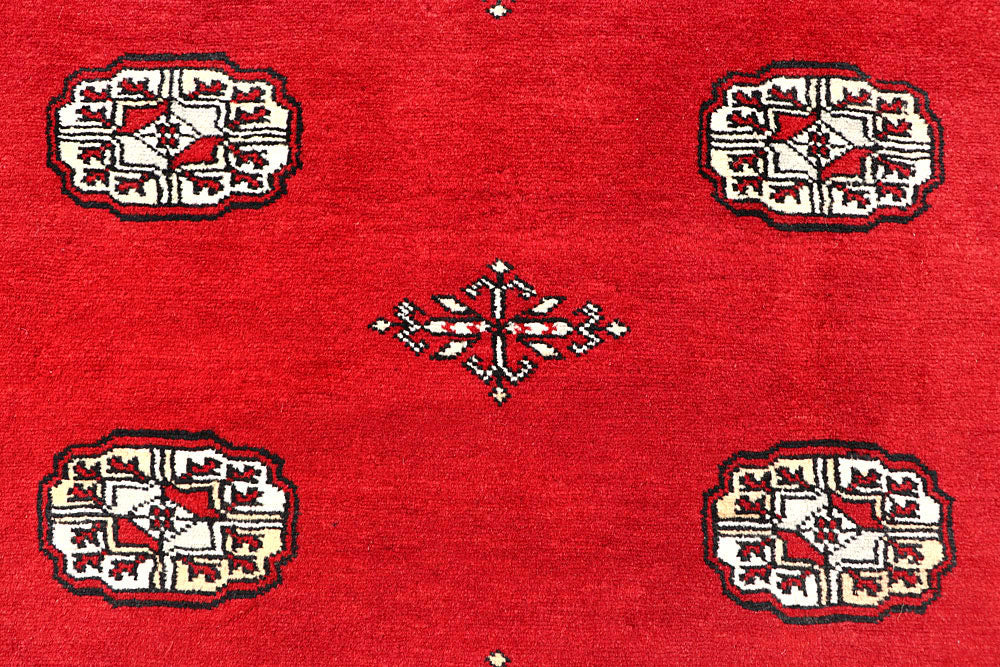Red Bokhara 6' 2 x 9' 3 - No. 60139 - ALRUG Rug Store
