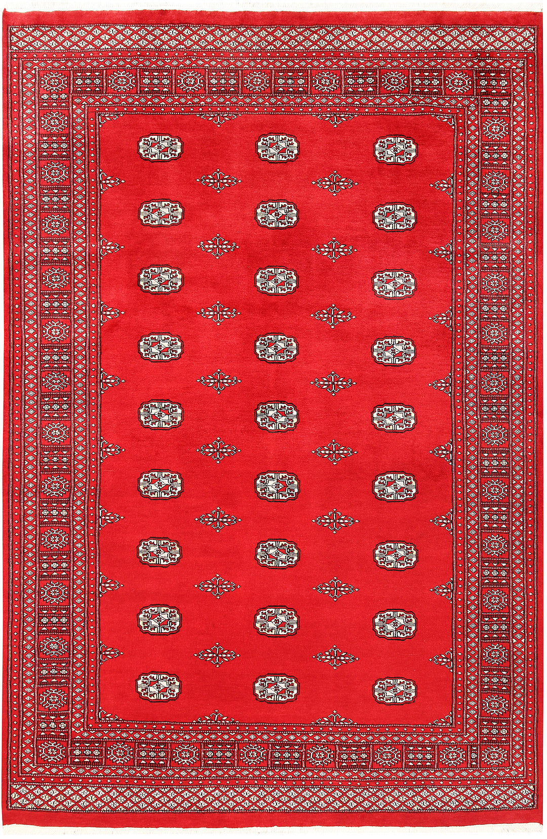 Red Bokhara 6' 2 x 9' 3 - No. 60139 - ALRUG Rug Store