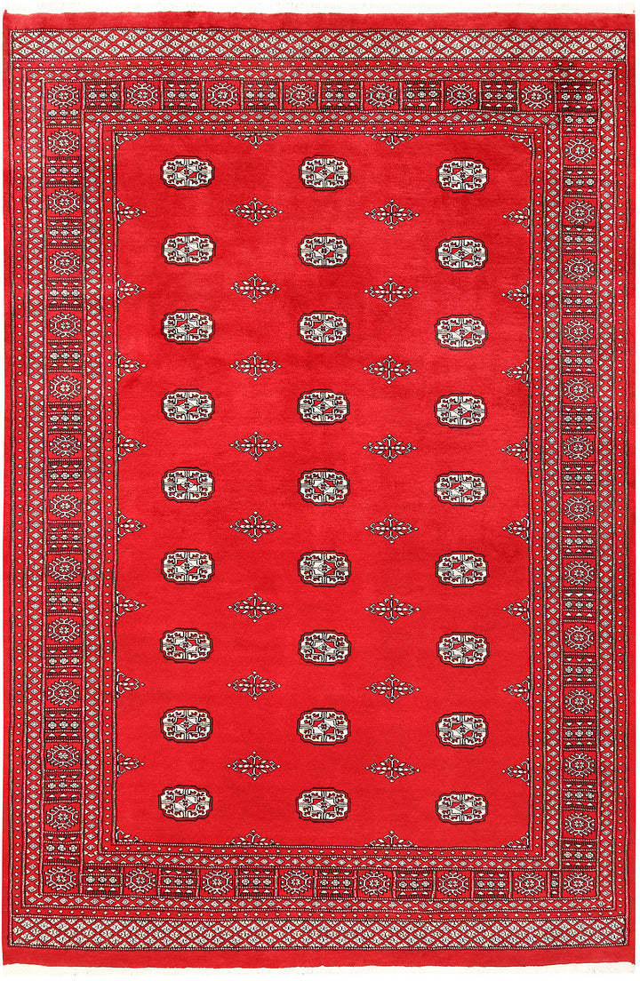 Red Bokhara 6' 2 x 9' 3 - No. 60139 - ALRUG Rug Store