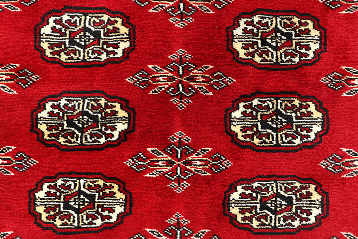 Red Bokhara 6' 2 x 8' 5 - No. 60140 - ALRUG Rug Store