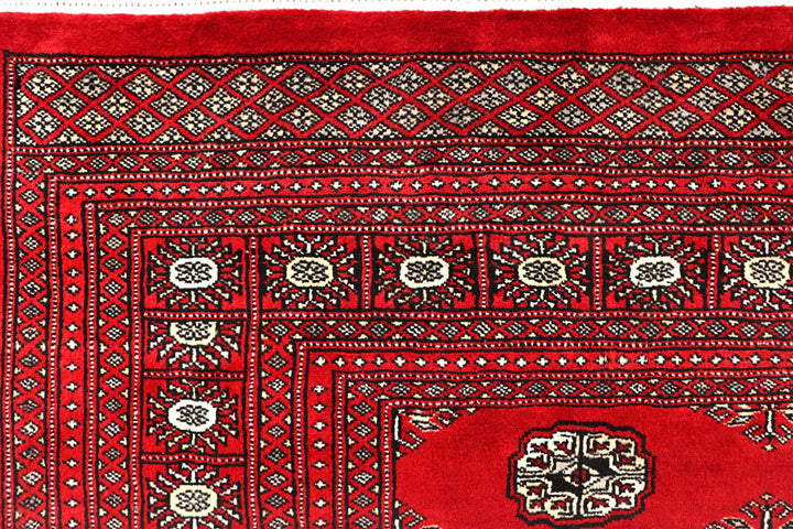 Red Bokhara 6' 4 x 9' 5 - No. 60141 - ALRUG Rug Store