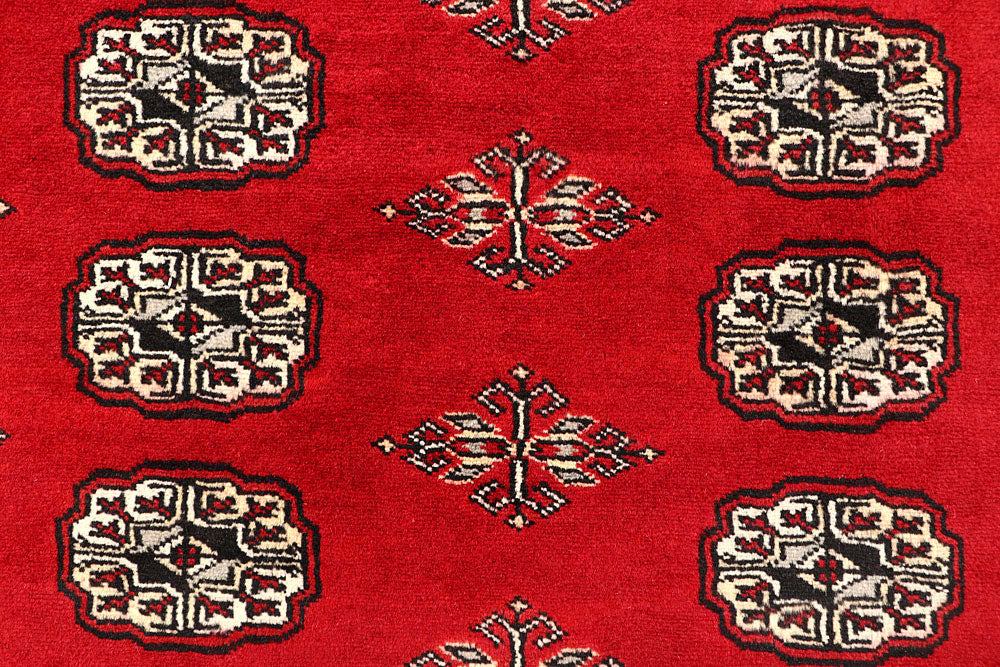Red Bokhara 6' 4 x 9' 5 - No. 60141 - ALRUG Rug Store