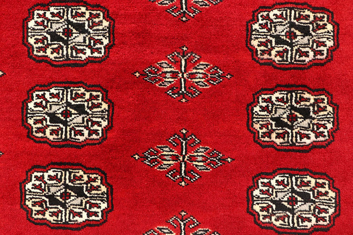 Red Bokhara 6' 4 x 9' 5 - No. 60141 - ALRUG Rug Store