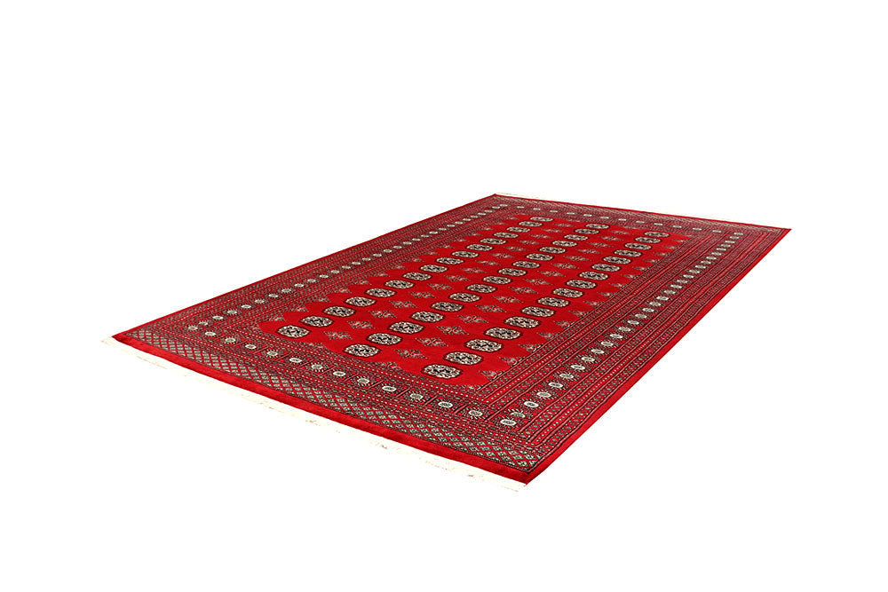 Red Bokhara 6' 4 x 9' 5 - No. 60141 - ALRUG Rug Store