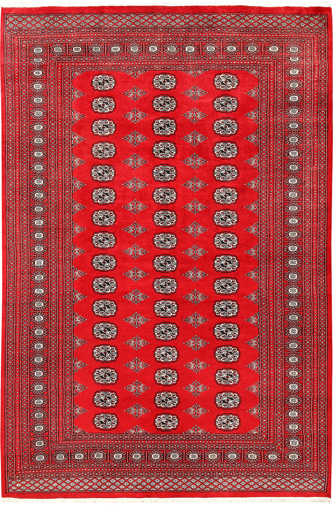 Red Bokhara 6' 4 x 9' 5 - No. 60141 - ALRUG Rug Store