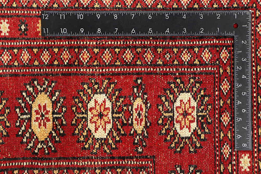 Crimson Bokhara 6' 5 x 8' 11 - No. 60142 - ALRUG Rug Store