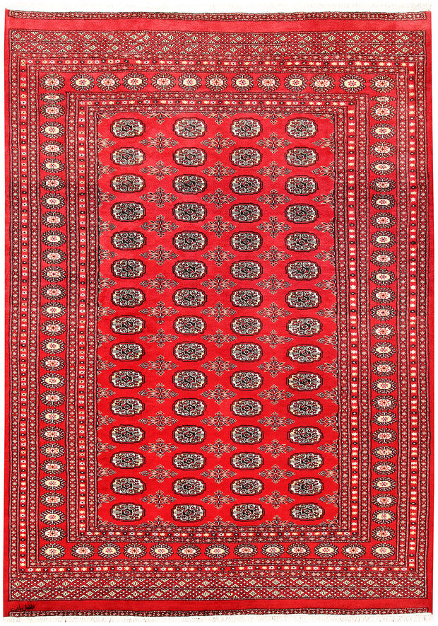 Crimson Bokhara 6'  5" x 8'  11" - No. QA39092